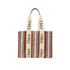 Brown Linen Tote Bag