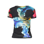 Black Cotton Women T-Shirt