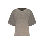 Grigio Cotton Women Sweatshirt