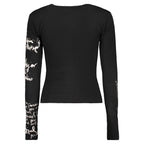 Black Cotton Women Sweater