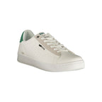 White Polyurethane Men Sneaker