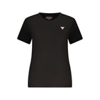 Black Cotton Women T-Shirt
