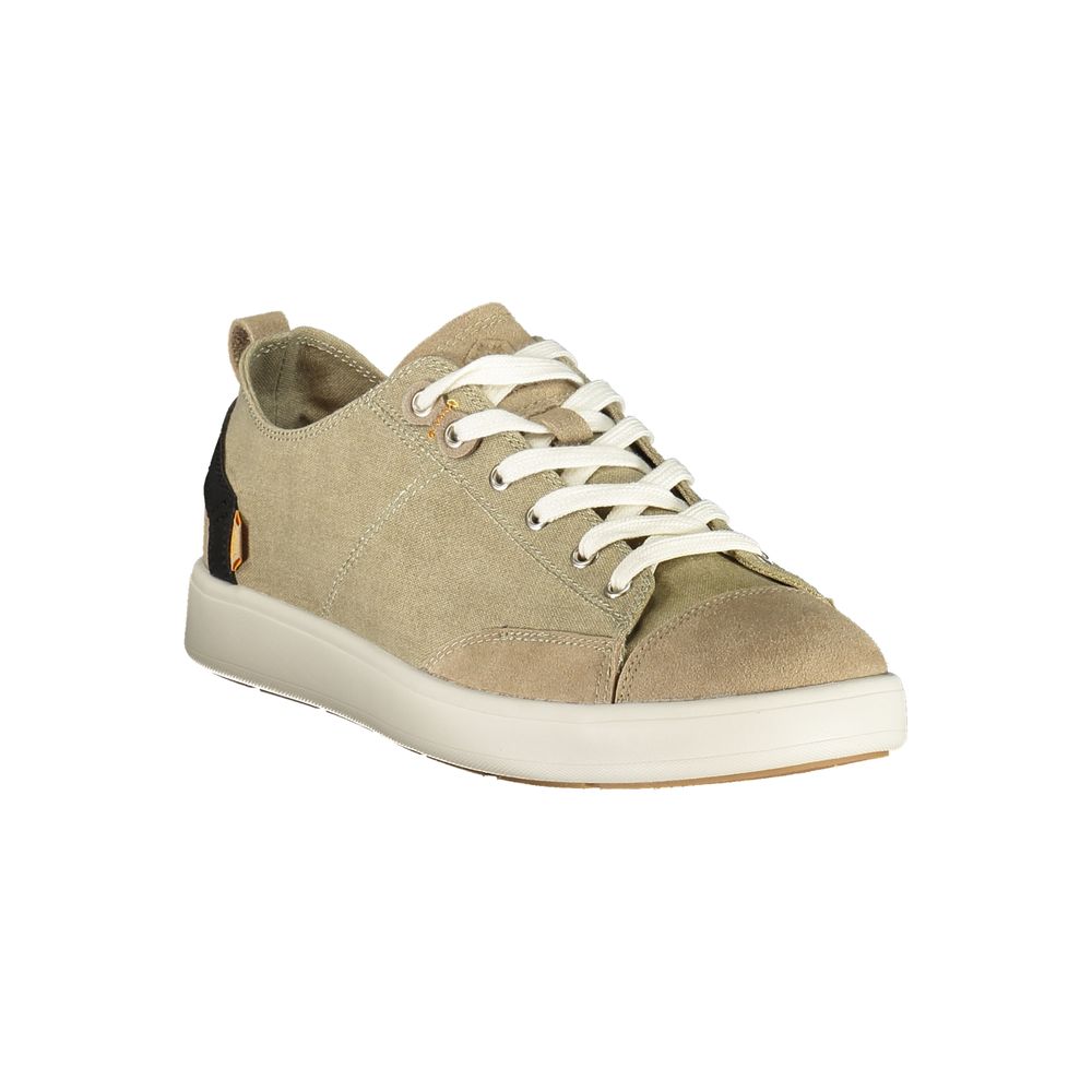 Beige Polyurethane Men Sneaker
