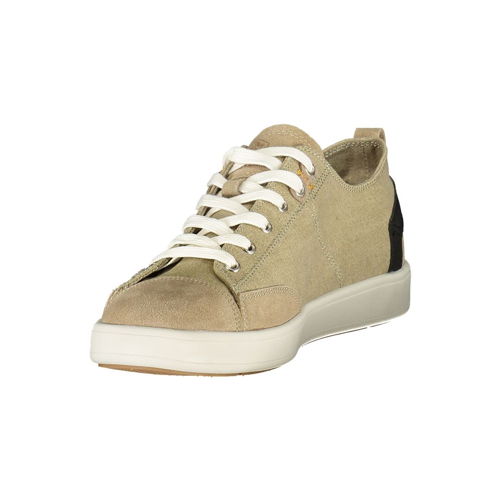 Beige Polyurethane Men Sneaker