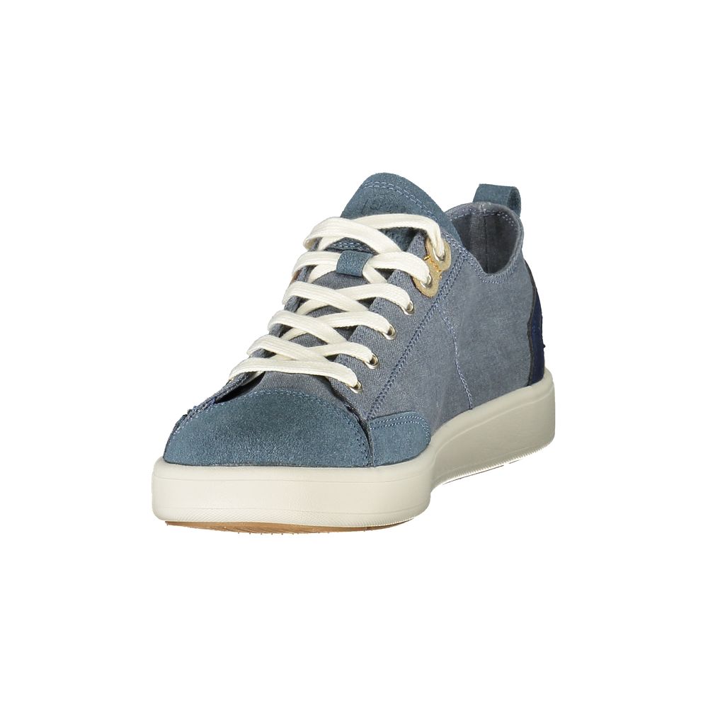 Azzurro Polyester Mens Sneaker