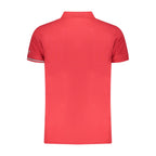 Red Cotton Mens Polo Shirt