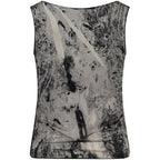 Black Viscosa Women Tank Top