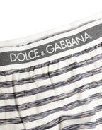 Gray White Stripes Men Regular Boxer Underwear