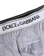 Gray Logo Cotton Men Regular Boxer Underwear
