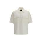 Beige Polyester Shortsleeve Shirt