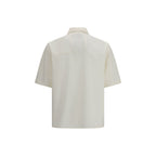 Beige Polyester Shortsleeve Shirt