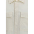 Beige Polyester Shortsleeve Shirt