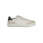 White Polyurethane Men Sneaker