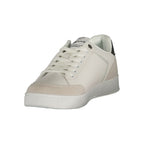 White Polyurethane Men Sneaker