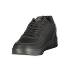 Black Polyurethane Men's Sneaker