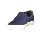 Blue Polyester Men's Sneaker