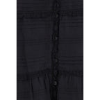 Black Viscose Long Skirt