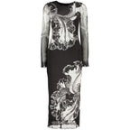 Black Polyester Women Dress