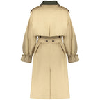 Beige Cotton Women's Trench Coat