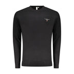 Black Cotton Men's Sweater