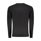 Black Cotton Men's Sweater