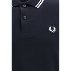 Blue Cotton Polo Shirt