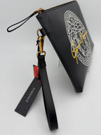 VERSACE LA MEDUSA Signature Leather Clutch