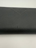 PRADA Zip in Saffiano Leather Wallet