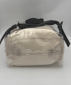 VALENTINO GARAVANI Leather and Transparent Plastic Backpack