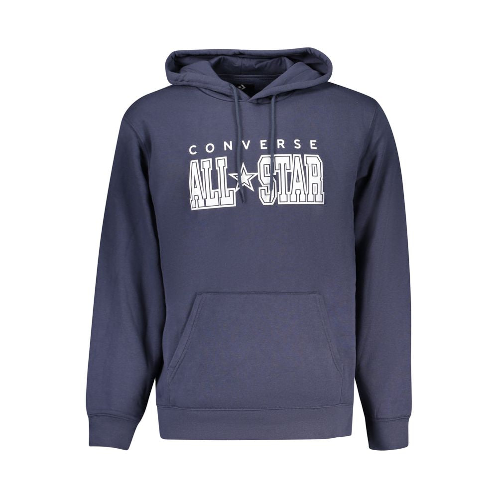 Blue Cotton Men's Hoodie