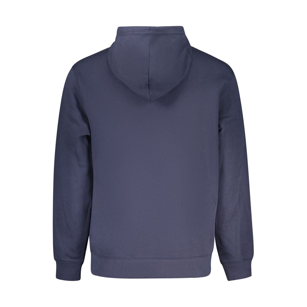 Blue Cotton Men's Hoodie