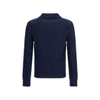 Blue Cotton Polo Shirt