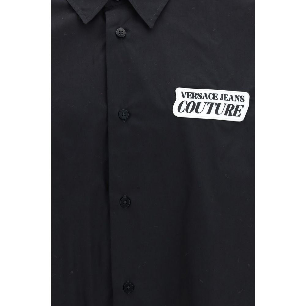 Black Cotton Dress Shirt