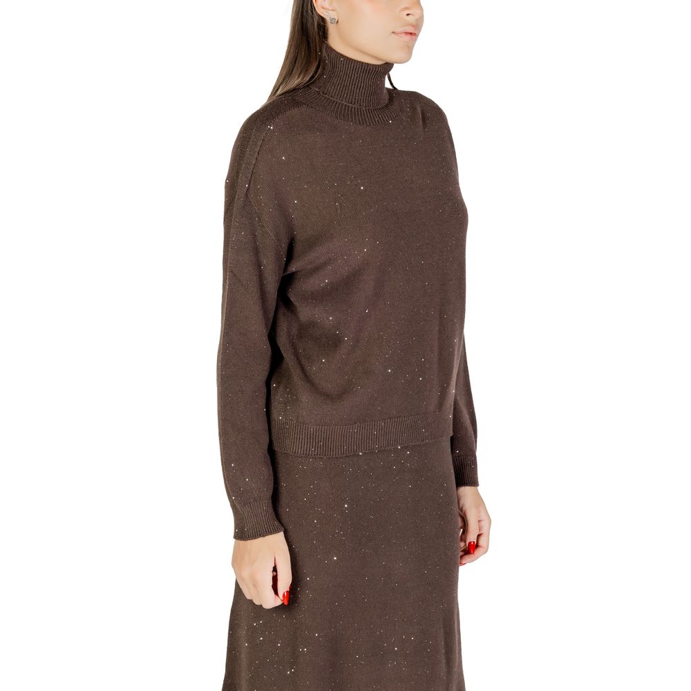 Brown Viscose Sweatshirt