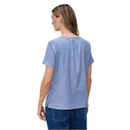 Blue Cotton Blouse