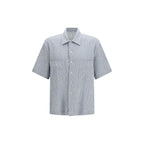 Blue Cotton Pattern Shirt