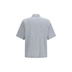 Blue Cotton Pattern Shirt