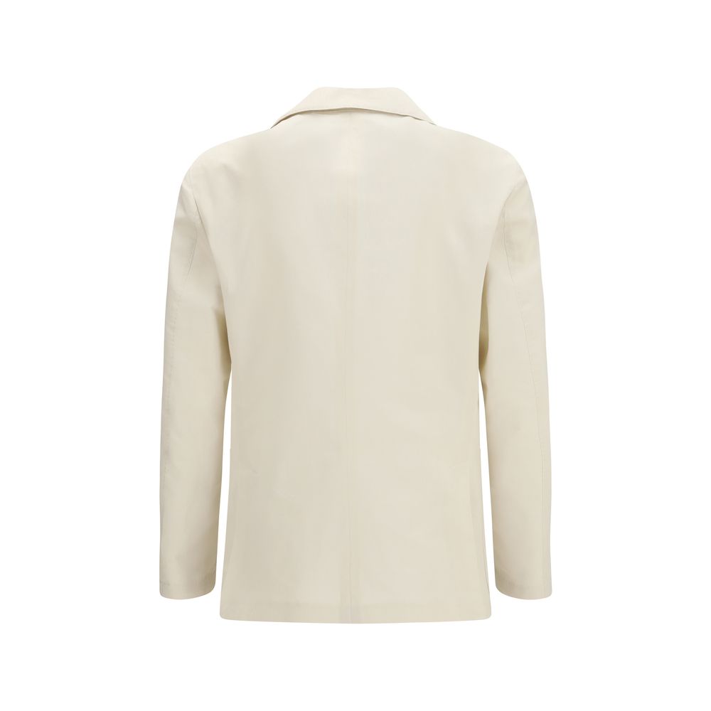 White Cotton Blazer