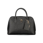 Black Polyurethane Women Handbag