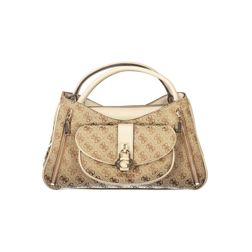 Beige Poliuretano Women Handbag