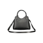 Black Polyurethane Women Handbag