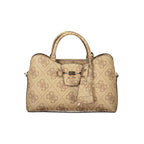 Black Polyurethane Women Handbag