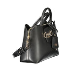 Black Polyurethane Women's Handbag