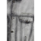 Gray Cotton Denim Jacket