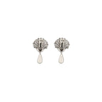 Silver Metal Earrings