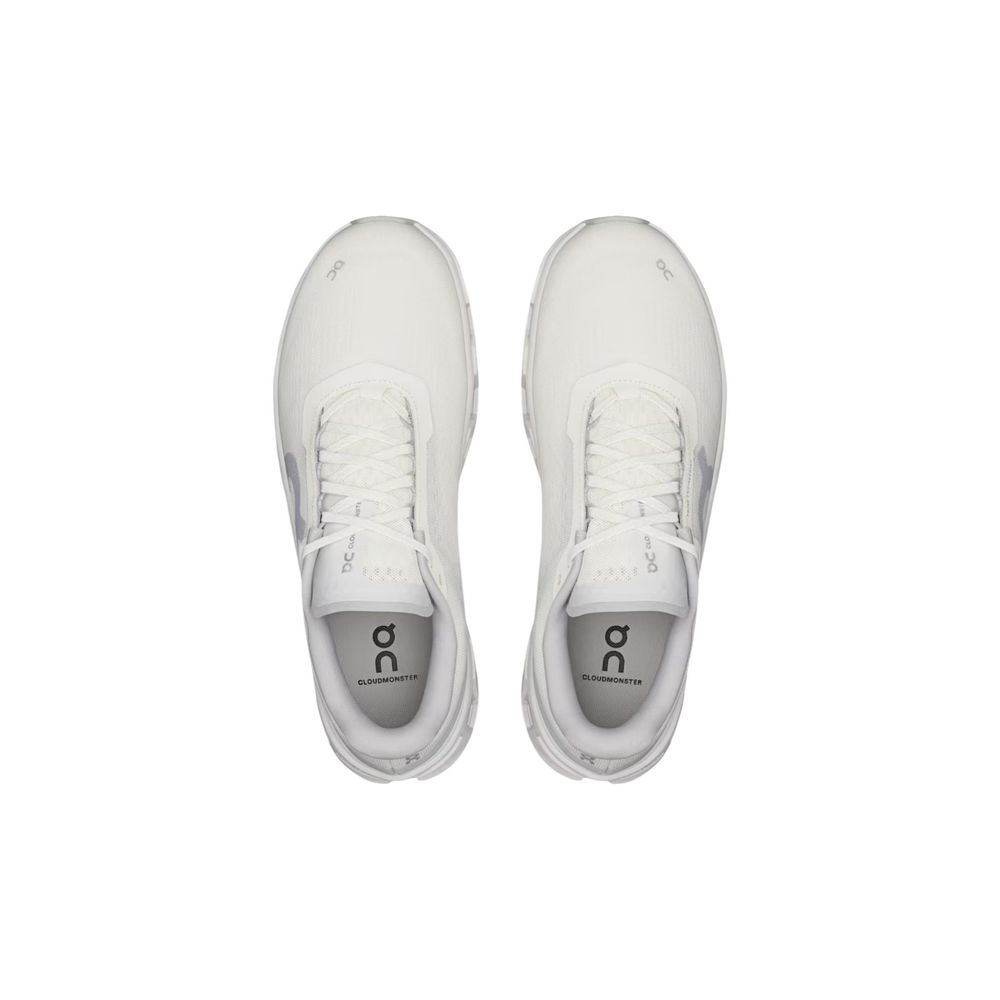 White Recycled Polyester Athletic Sneakers