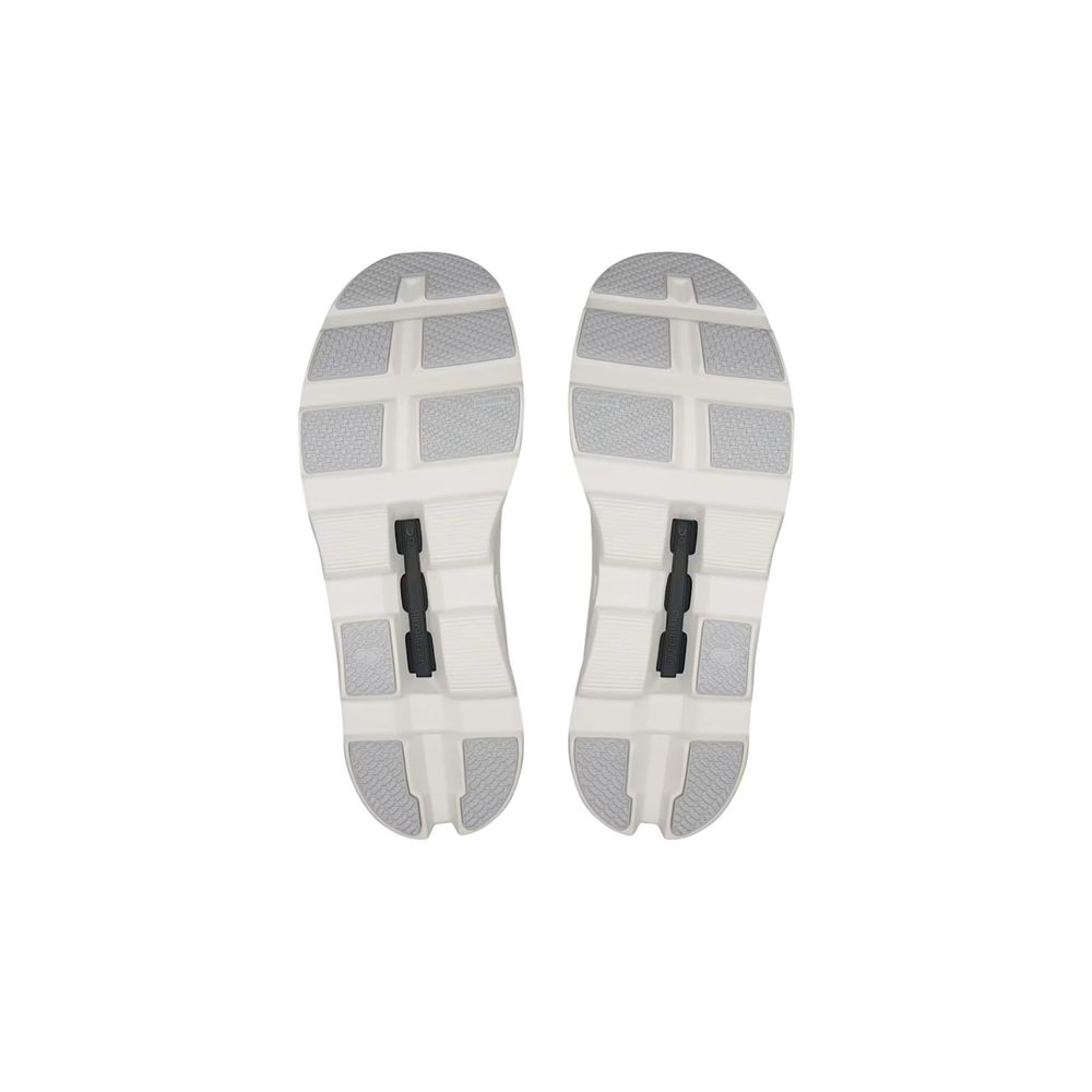 White Recycled Polyester Athletic Sneakers