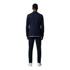 Blue Cotton Two-Piece Suit