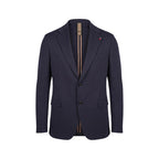 Blue Cotton Two-Piece Suit