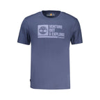 Blue Cotton Men's T-Shirt